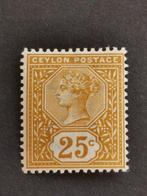 Ceylon 1886 - Koningin Victoria *, Ophalen of Verzenden, Postfris, Zuid-Azië