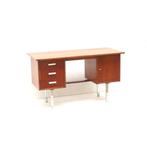 Vintage palissander bureau tafel jaren '60 '70 retro, Verzenden