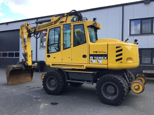 Atlas Terex TW160SR railway bj 2007, Zakelijke goederen, Machines en Bouw | Kranen en Graafmachines, Graafmachine, Ophalen