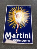 Martini vermouth emaille reclamebord, Ophalen of Verzenden, Zo goed als nieuw