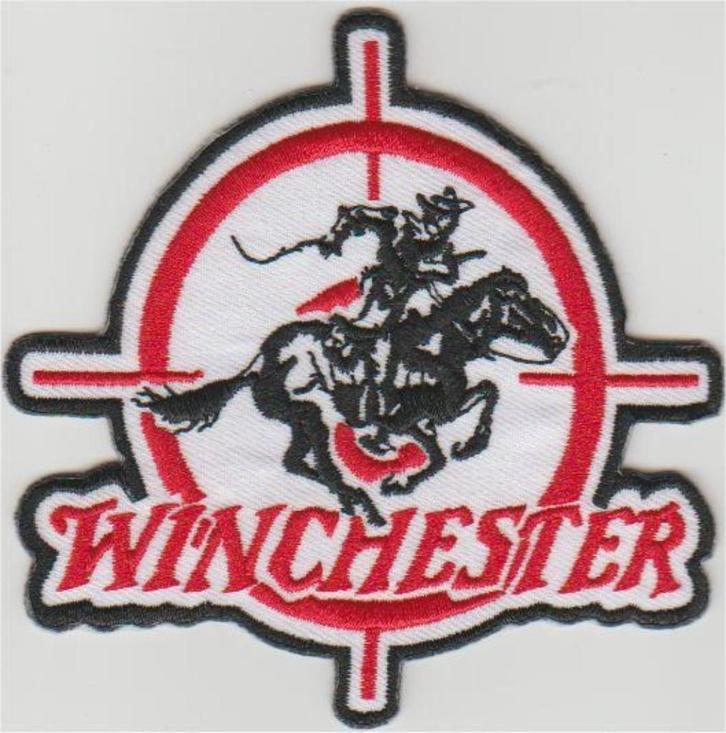 Winchester stoffen opstrijk patch embleem #2, Verzamelen, Kleding en Patronen, Nieuw, Verzenden