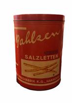 Oude blikken voorraad doos Bahlens zouten stokjes, Overige merken, Gebruikt, Overige, Ophalen of Verzenden