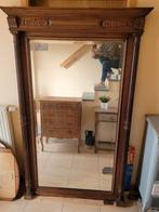 Grote antieke spiegel met houten frame, Antiek en Kunst, Antiek | Spiegels, Ophalen