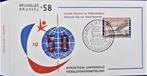 FDC - EXPO 1958 TE BRUSSEL- DAGEN VAN TSECHO-SLOVAKIJKE., Postzegels en Munten, Ophalen of Verzenden, Gestempeld, 1e dag stempel