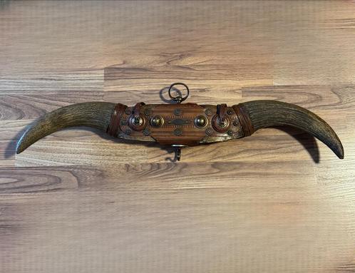 Vintage gemonteerde hoorn - 77 cm breed - zeer goede staat, Antiek en Kunst, Antiek | Overige Antiek, Verzenden