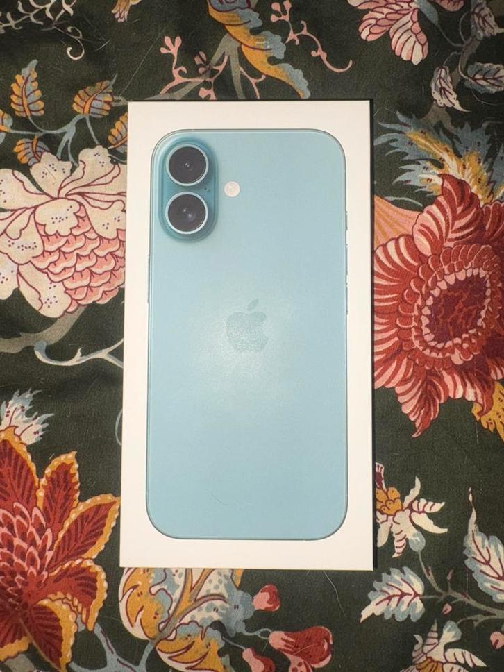 ONGEBRUIKT Apple iPhone 16 - 128gb - teal -, Telecommunicatie, Mobiele telefoons | Apple iPhone, 128 GB, iPhone 16, Ophalen of Verzenden