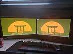 2 gaming monitors met arm, Computers en Software, Gebruikt, 24 & 27, 101 t/m 150 Hz, Full HD