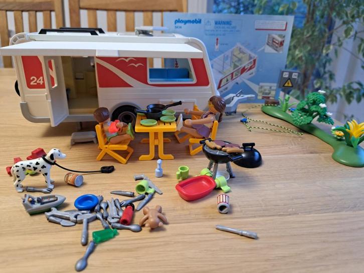 Playmobil 5434 - Gezinscaravan, Kinderen en Baby's, Speelgoed | Playmobil, Gebruikt, Complete set, Ophalen