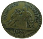 FRANCE. 2 francs Chambres de commerce année 1924, Envoi, France, Monnaie en vrac