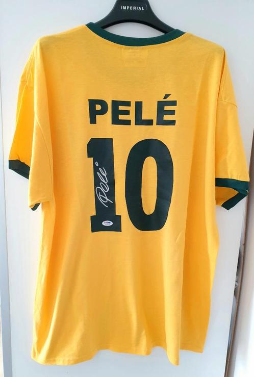 Pelé a signé le maillot du Brésil avec certificat, Collections, Articles de Sport & Football, Neuf, Maillot, Enlèvement ou Envoi