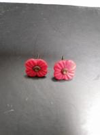 Poppies oorbellen, Enlèvement ou Envoi, Comme neuf, Autres matériaux, Rouge
