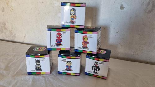 Lot de 6 PIXO (mini Lego) DC Marvel 4x neuf 2x déjà monté, Enfants & Bébés, Jouets | Duplo & Lego, Comme neuf, Lego, Enlèvement ou Envoi