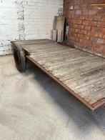 Grote platte wagen of lange kar, Ophalen