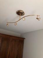Éclairage doré à 4 spots, Maison & Meubles, Enlèvement, Comme neuf