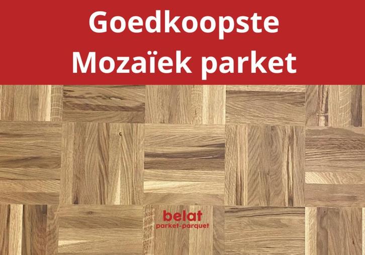 Mozaïek parket vanaf € 19.90 /m², Doe-het-zelf en Bouw, Vloerdelen en Plavuizen, Nieuw, Parket, Hout, Minder dan 50 cm, Minder dan 10 cm