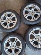 4alu velgen met banden 205-55-16 vw,audi,seat,skoda, Ophalen, Gebruikt, 16 inch, Band(en)