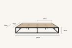 Metalen bed, 140200 - Emma, Huis en Inrichting, Ophalen of Verzenden, Zo goed als nieuw, Metaal
