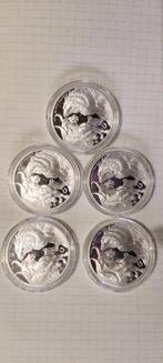 5 taureaux et ours de 1 oz, Enlèvement, Argent