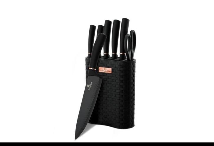 Veel keukenmessen, scharen, met ontwerpondersteuning. Negen, Huis en Inrichting, Keuken | Bestek, Nieuw, Bestekset, Inox of Chroom