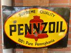 Pennzoil emaille bord, Verzamelen, Ophalen, Zo goed als nieuw