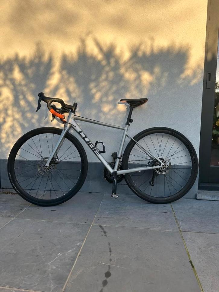 Cube attain Pro Silver N Orange, Sport en Fitness, Wielrennen, Gebruikt, Ophalen