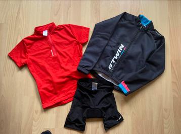 Fiets-outfit +/- 8 jarige (125-132) beschikbaar voor biedingen