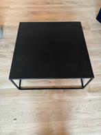 Zwarte metalen salontafel 80*80*35, Huis en Inrichting, Tafels | Salontafels, Ophalen, Gebruikt, 50 tot 100 cm, Vierkant