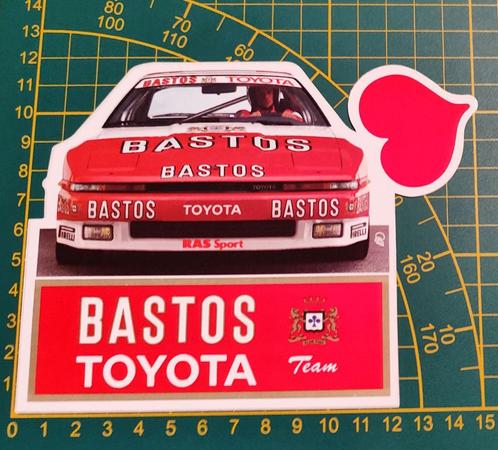 Sticker Toyota Supra 3.0i Bastos Racing Team, Verzamelen, Stickers, Ophalen of Verzenden