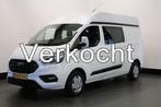 Ford Transit Custom 2.0 TDCI L2H2 Dubbel Cabine EURO 6 - Air, Auto's, Wit, Bedrijf, 172 g/km, Ford