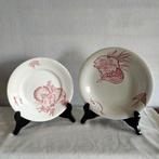 2 antieke sierborden merk Nimy, Antiek en Kunst, Antiek | Porselein, Ophalen of Verzenden