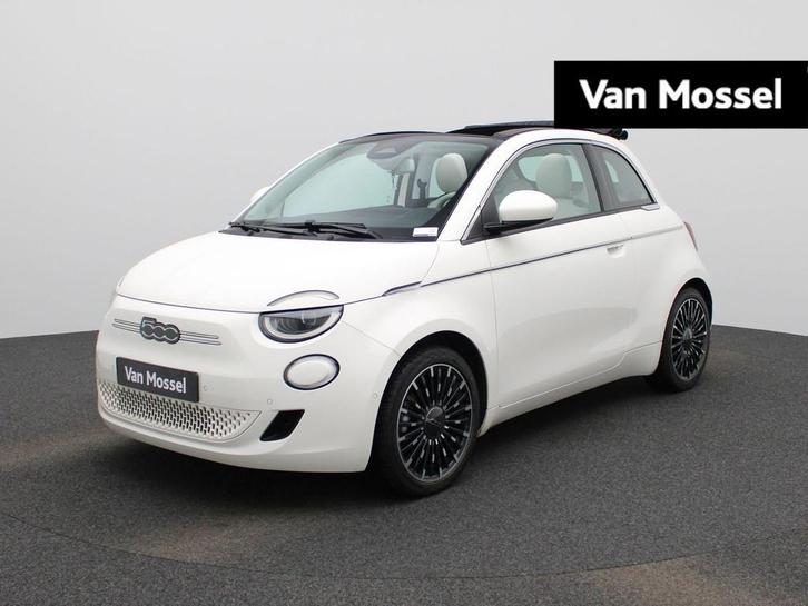 Fiat 500C 500e 42 kWh La Prima, Auto's, Fiat, Bedrijf, Te koop, 500C, 360° camera, Adaptive Cruise Control, Airconditioning, Bluetooth