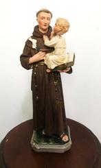 Statue Saint Antoine Religion avec enfant H 30💑😻🐶⛪🙏👌, Antiquités & Art, Enlèvement ou Envoi