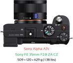 Sony A7C met Zeiss FE 35mm f2.8, Audio, Tv en Foto, Fotocamera's Digitaal, Ophalen, Zo goed als nieuw, Compact, Sony