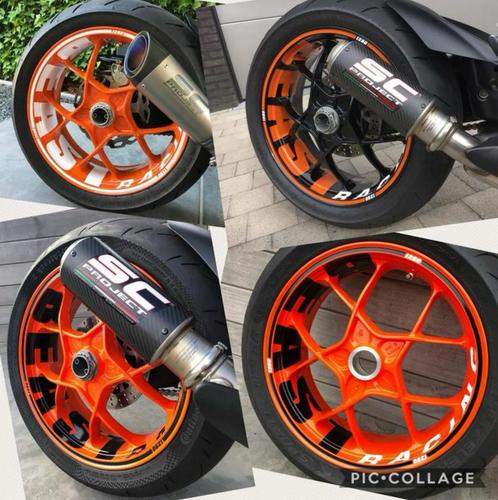 BEAST racing stickerset velgen KTM Superduke 1290/1390/GT, Motoren, Accessoires | Overige, Zo goed als nieuw, Ophalen of Verzenden