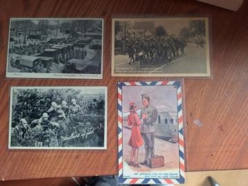 4 zeldzame kaarten van het Nederlanse leger tijdend de mobil beschikbaar voor biedingen