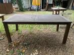 Tuintafel, Tuin en Terras, Ophalen of Verzenden, Gebruikt, Rechthoekig, Hout