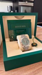 Rolex Datejust 126334 41mm Mintgreen Fullset - Nieuwstaat, Handtassen en Accessoires, Horloges | Heren, Ophalen, Rolex, Polshorloge