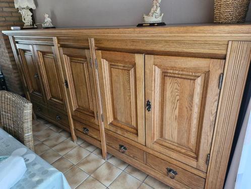 eiken eetplaats, Huis en Inrichting, Complete eetkamers, Zo goed als nieuw, Ophalen