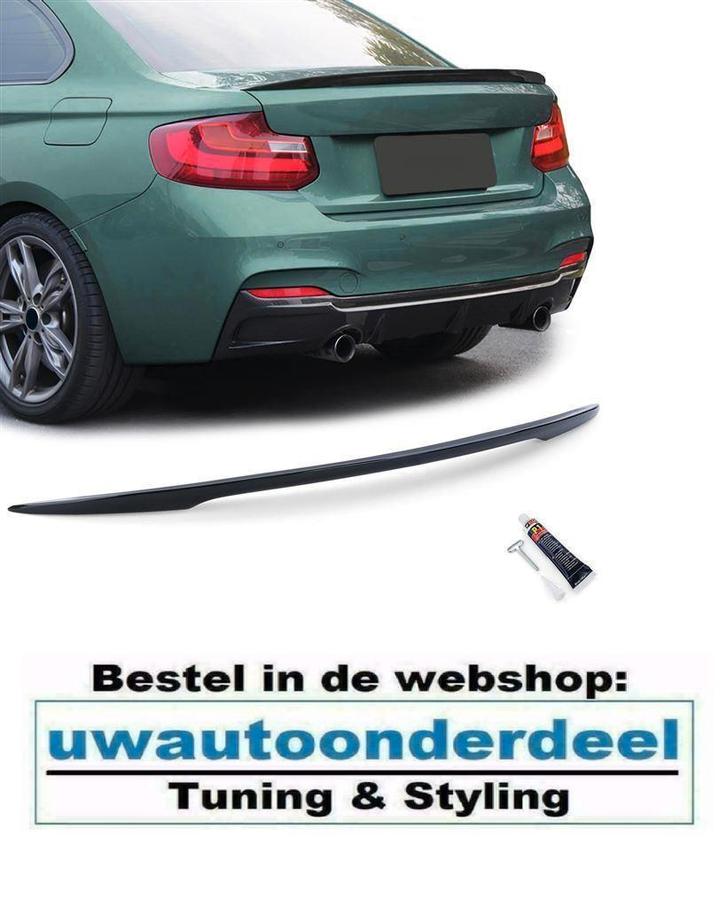 Spoiler Achterklep Glans Zwart Voor Bmw 2 Serie F22 F23, Auto diversen, Tuning en Styling, Verzenden