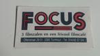 sticker cinema Focus, Ophalen of Verzenden
