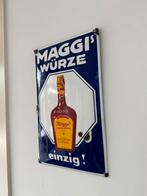 Maggi’s emaille reclamebord, Ophalen of Verzenden, Gebruikt, Reclamebord
