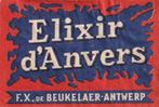 lucifermerk luciferetiket #223 Elixir d'Anvers, Verzamelen, Rookartikelen, Aanstekers en Luciferdoosjes, Gebruikt, Verzenden, Luciferdoosjes of -merken