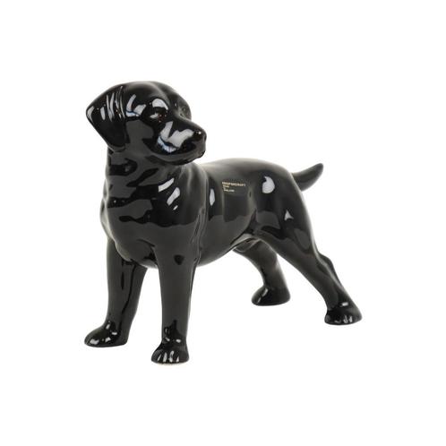 Vintage Beeldje Zwarte Labrador Hond Coopercraft Made Englan, Collections, Statues & Figurines, Comme neuf, Animal, Enlèvement ou Envoi