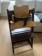 Walnoot bruine Stokke Trip Trap met babyset en hoes, Ophalen, Zo goed als nieuw