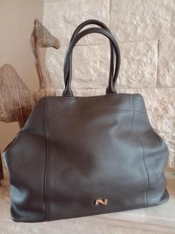 Handtas Nathan groot model, Enlèvement ou Envoi, Comme neuf, Brun, Sac à main