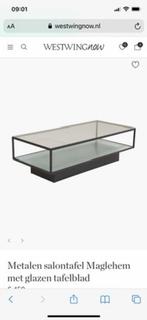 Salontafel glazen, Huis en Inrichting, Ophalen, Gebruikt, 100 tot 150 cm, Glas