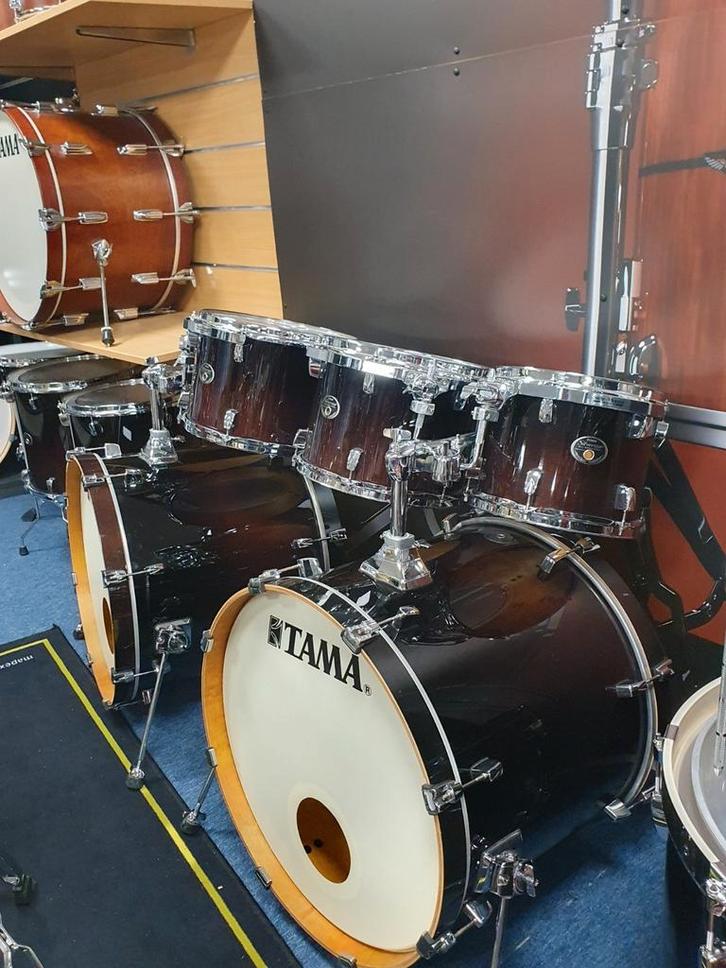 Tama Silverstar Dubbele bassdrum set-up: Interessante prijs!, Musique & Instruments, Batteries & Percussions, Utilisé, Tama, Enlèvement ou Envoi