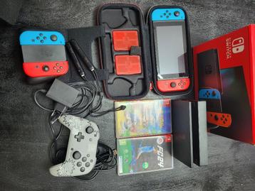 Nintento Switch complete  Mario en FiFa 24 beschikbaar voor biedingen