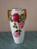 Mooi getekende vaas 38 cm hoog zonder beschadiging enkel op, Antiek en Kunst, Ophalen of Verzenden