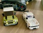 2 Lego wagentjes ( niet origine Lego ) Discovery en Porsche, Ophalen of Verzenden, Gebruikt